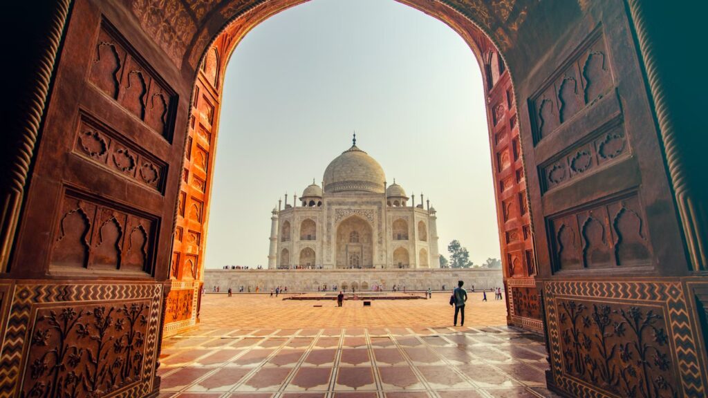 L'entrée du Taj Mahal